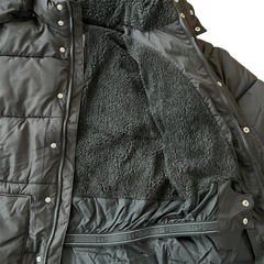 GAP キッズ　ヘビーウェイト パファージャケット 黒　XXL 160
の画像