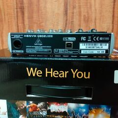 BEHRINGER XENYX Q802USB　６チャンネル＋２チャンネル　オーディオミキサー　中古　　送料が高いので取りにこれる方限定の画像