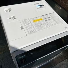 直接引き取り10,000円引き⭐︎大阪府下又は近郊は配送設置込み🉑 SHARP 11/6kg ドラム式洗濯機 ES-P110-SL 2018年製/MPJ105-20の画像