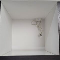 ニトリ キッチンカウンター W900×D510×D510×H1100mm ブラウン/ホワイト系色 25j菊ST の画像