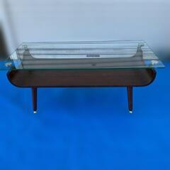 【受け渡し予定者決定】🪞ガラス天板 センターテーブル／リビングテーブルの画像