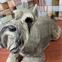 SANDICAST サンディキャスト シュナウザー グレー　置き物　レトロの画像