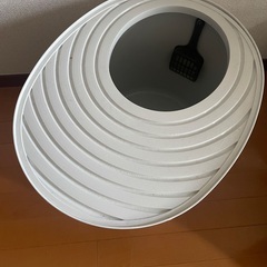上から猫トイレ/レギュラー/アイボリーの画像