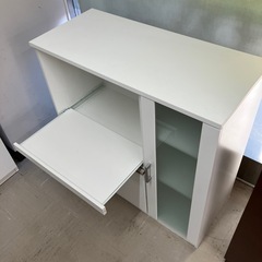 W2510-669 ニトリレンジボード　収納家具　中古美品　キズ汚れ有りの画像