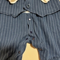 【決定】ロンパース　お祝いタキシード　70　の画像