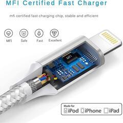 iphone 充電 ケーブルライトニング 3本セット 充電器 ケーブル 急速充電の画像