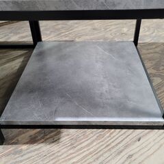 ネストテーブル コンクリート調 グレー系色 25j菊HGの画像