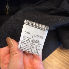 #BurberryBlackLabel#半袖#ジップアップパーカー#ネイビーの画像