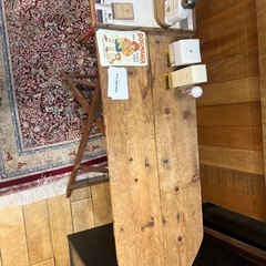 ビンテージの木製アイロン台です！の画像