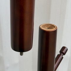 A633◇ポールハンガー◇帽子掛け◇回転式◇木製◇三分割◇ダークブラウン◇の画像