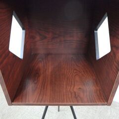 新札幌 / インテリア 収納ラック 小物置き 三脚型 木製 収納ボックス / No.3665の画像