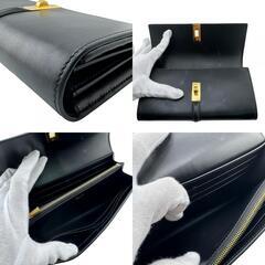 セリーヌ CELINE 長財布 ラージウォレット16 ターンロック ブラックの画像