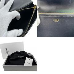 セリーヌ CELINE 長財布 ラージウォレット16 ターンロック ブラックの画像