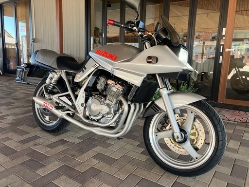 SUZUKI GSX250S 刀 カタナ　GJ76A 実働　書付き　機関良好　自賠責保険付き　DICマフラー　前後タイヤ新品　アップハンドル装着　