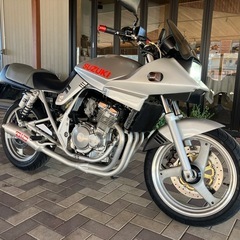 SUZUKI GSX250S 刀 カタナ　GJ76A 実働　書付き　機関良好　自賠責保険付き　DICマフラー　前後タイヤ新品　アップハンドル装着　の画像