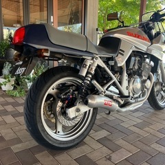 SUZUKI GSX250S 刀 カタナ　GJ76A 実働　書付き　機関良好　自賠責保険付き　DICマフラー　前後タイヤ新品　アップハンドル装着　の画像