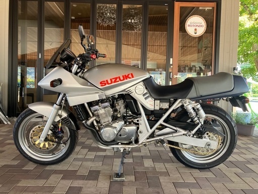 SUZUKI GSX250S 刀 カタナ　GJ76A 実働　書付き　機関良好　自賠責保険付き　DICマフラー　前後タイヤ新品　アップハンドル装着　