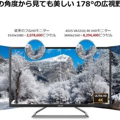 【他サイトにて購入予定者あり】ASUS 31.5インチ 4Kディスプレイ　の画像