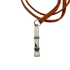 エルメス HERMES その他小物 シフレ ドッグホイッスル 笛 ペンダント ネックレス 犬笛 オレンジの画像