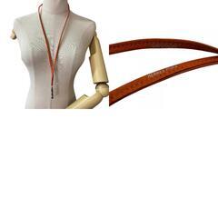 エルメス HERMES その他小物 シフレ ドッグホイッスル 笛 ペンダント ネックレス 犬笛 オレンジの画像