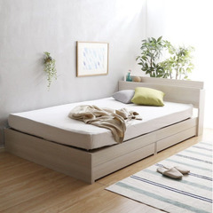 【別売り可】ニトリ_セミダブルベッドフレーム＋マットレスの画像