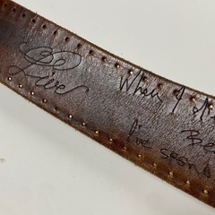 本革 　ブラウン　ベルト 日本製 レザーベルト　EST-1961の画像