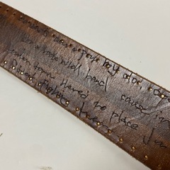 本革 　ブラウン　ベルト 日本製 レザーベルト　EST-1961の画像