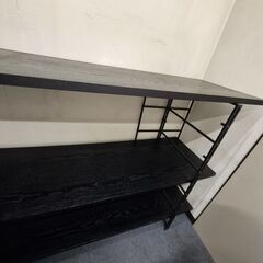 棚　黒　木製　1500円でお譲りします　フルオーダー製の画像