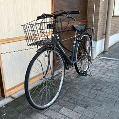 リサイクルショップどりーむ荒田店　No556 自転車　シティサイクル　27inch ギア切り替えOK　ライトなし　チェーン伸びあり　カリカリ音の画像