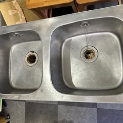 業務用 2槽シンク流し台　の画像