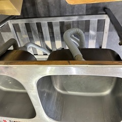 業務用 2槽シンク流し台　の画像