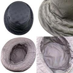 ルイヴィトン LOUIS VUITTON ハット モノグラム アピアリング バケットハット 帽子 リバーシブル M77117 ブラックの画像