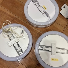 リングライト3台の画像
