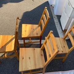 ナフコ　ダイニングテーブルセット　　リサイクルショップ宮崎屋　佐土原店　25.10.28の画像