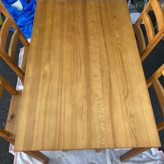 ナフコ　ダイニングテーブルセット　　リサイクルショップ宮崎屋　佐土原店　25.10.28の画像