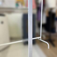 💻 木目調 × ホワイトスチール デスク／作業台テーブルの画像