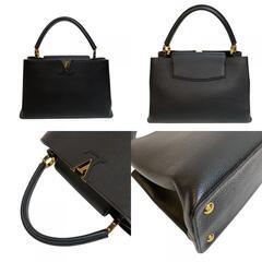 ルイヴィトン LOUIS VUITTON ハンドバッグ カプシーヌMM M48864 ブラックの画像