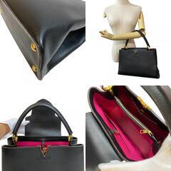 ルイヴィトン LOUIS VUITTON ハンドバッグ カプシーヌMM M48864 ブラックの画像
