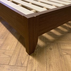 【まだまだ使える品物です】ニトリ　シングルベッドフレーム　すのこタイプの画像