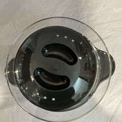 ガラスのレンジおかす鍋　耐熱ガラス製　食器洗い乾燥機OKの画像