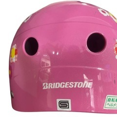BRIDGESTONE　子ども用ピンク花柄ヘルメットの画像