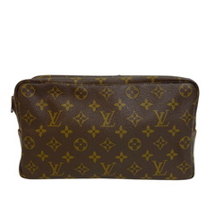 ルイヴィトン LOUIS VUITTON クラッチバッグ モノグラム トゥルーストワレット28 セカンドバッグ ポーチ M47522 ブラウンの画像