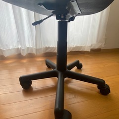 【美品】グレー 昇降式チェア キャスター付き 学習机・デスクワークにの画像