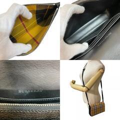 バーバリー BURBERRY ショルダーバッグ ノバチェック ポシェット フラップ ベージュの画像