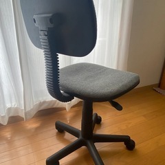 【美品】グレー 昇降式チェア キャスター付き 学習机・デスクワークにの画像