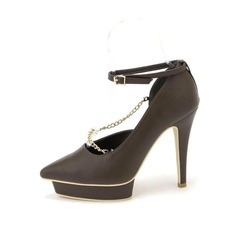 リップサービス LIP SERVICE アシメチェーンパンプス （ブラウン）の画像