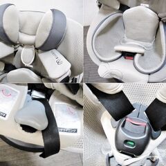 AILEBEBE チャイルドシート　クルット5i　グランス　BF922　動作良好　グラングレージュ　新生児対応　日よけ付き　エールベベ　186ZSの画像