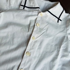 博多学園　半袖ブラウス　夏用ブラウス　110センチの画像