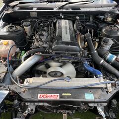 ローンは毎月12,400円～日産　180SX　タイプＸ　純正５速マニュアル　ＳＲ２０ターボ　ＭＯＭＯステ　ＧＲｅｄｄｙラジエター　７点式ロールバー　Ｎ１ｓｐｅｅｄシート　Ｆ２ポッドＲ２ポッドキャリパー　ａｕｔｏｌｏｏｋＭ’ｓＦＢＣ　ＳＡＲＤキャタライザーの画像