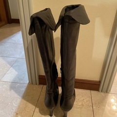 paradis couleurのニーハイブーツ兼用ロングブーツ牛革23.５㎝の画像